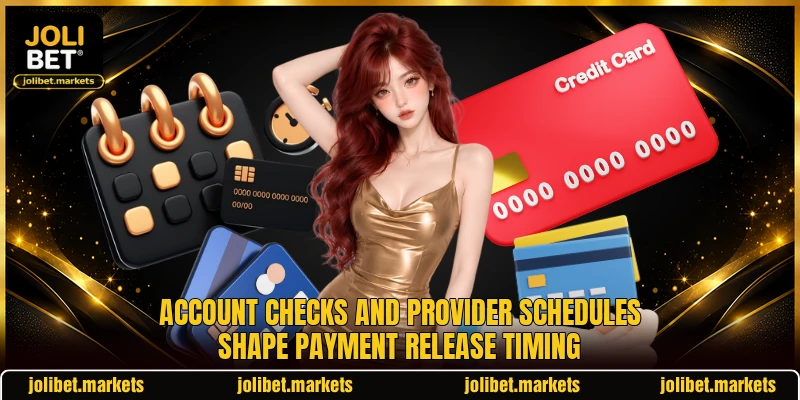 Account checks and provider schedules shape payment release timing Account checks and provider schedules shape payment release timing