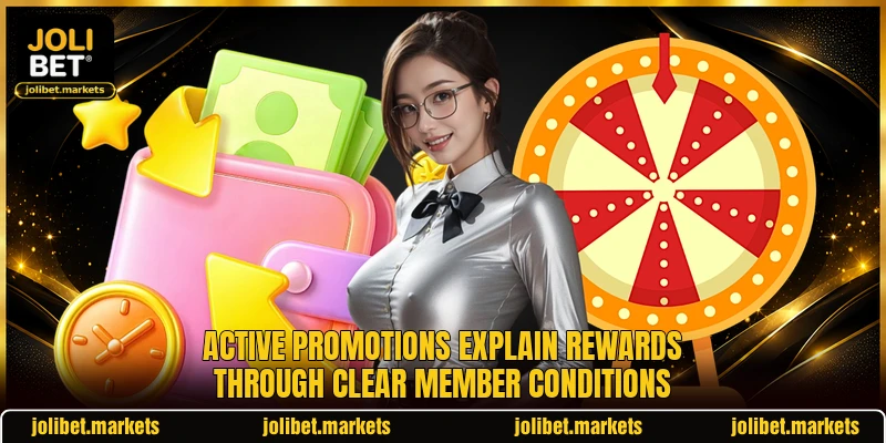 Active promotions explain rewards through clear member conditions