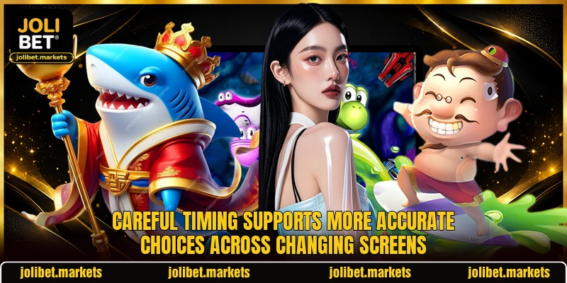 Careful timing supports more accurate choices across changing screens