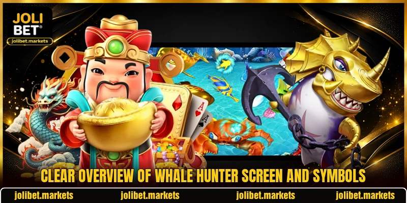 Clear overview of Whale Hunter screen and symbols