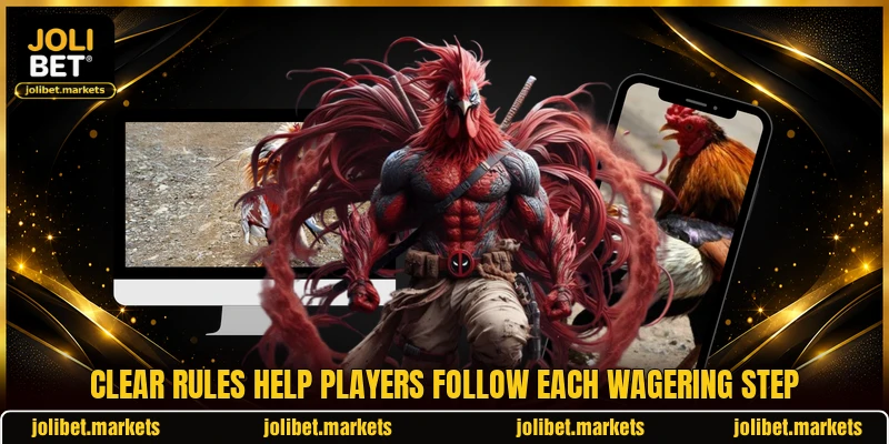 Clear rules help players follow each wagering step Clear rules help players follow each wagering step