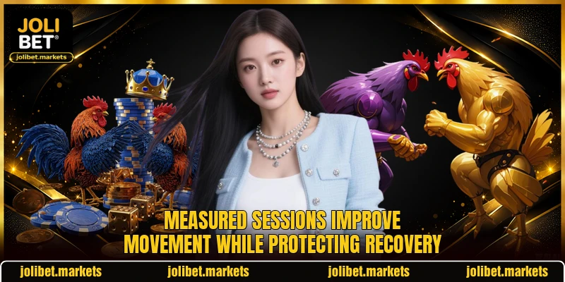 Measured sessions improve movement while protecting recovery