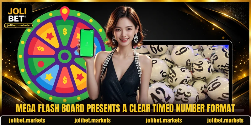 Mega Flash Board presents a clear timed number format