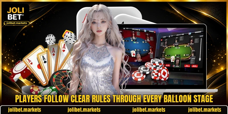 Players follow clear rules through every balloon stage