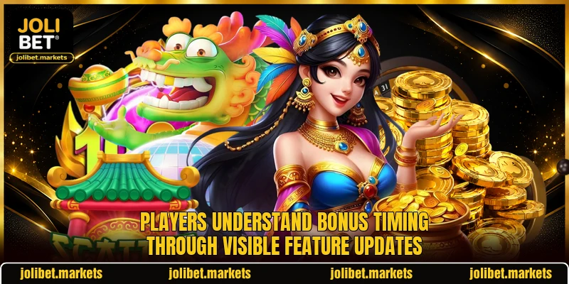 Players understand bonus timing through visible feature updates